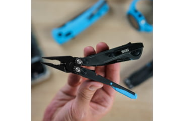 Image of SOG Specialty Knives &amp; Tools Flash Multi-Tools, Gray/Cyan, SOG-29-55-02-41