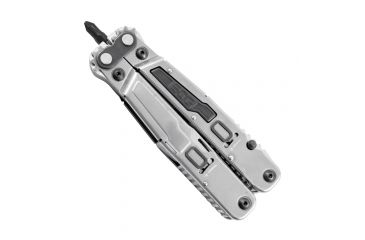 Image of SOG Specialty Knives &amp; Tools PowerGrab Fabric Sheath Multi-Tool, w/ Hex Bit Kit, Satin, PM1001N-CP