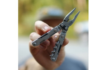 Image of SOG Specialty Knives &amp; Tools PowerLitre Multi-Tool, Stainless Steel Blade, Stone Wash Finish, Grey/Grey, SOG-PL1001-CP