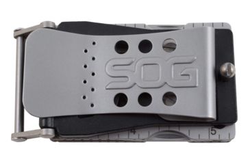 Image of SOG Specialty Knives &amp; Tools Sync I Traveler Detachable Multi - Tool with Belt Buckle, 11 Tools, 4.4in, Black, SN1002-CP