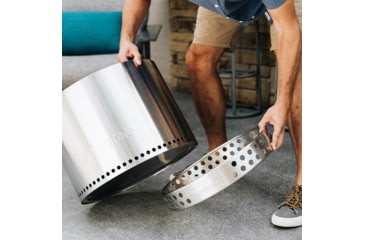 Image of Solo Stove Bonfire and Stand, Stainless Steel, Medium, ssbon-sd