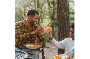 Image of Solo Stove Bonfire Cast Iron Grill Top and Hub, Stainless Steel, Cast Iron Black, Medium, SSBON-COOKING-BUNDLE