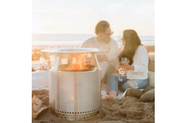 Image of Solo Stove Bonfire Heat Deflector, Stainless Steel, Medium, SSBON-DEFLECTOR