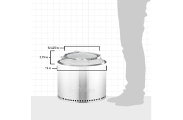 Image of Solo Stove Bonfire Shield, Stainless Steel, Medium, ssbon-sheild