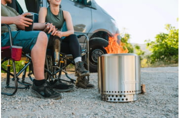 Image of Solo Stove Ranger, Shelter And Stand, Stainless Steel, SSRAN-SD-2.0+SHELTER