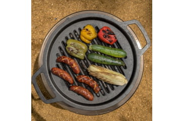 Image of Solo Stove Ranger Cast Iron Grill Cooking Bundle 2, Stainless Steel, Cast Iron Black, Medium, SSRAN-COOKING-BUNDLE