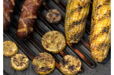 Image of Solo Stove Ranger Cast Iron Grill Cooking Bundle 2, Stainless Steel, Cast Iron Black, Medium, SSRAN-COOKING-BUNDLE