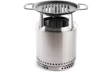 Image of Solo Stove Ranger Cast Iron Grill Cooking Bundle 2, Stainless Steel, Cast Iron Black, Medium, SSRAN-COOKING-BUNDLE