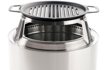 Image of Solo Stove Yukon Cast Iron Grill Cooking Bundle 2, Stainless Steel, Cast Iron Black, Medium, SSYUK-27-COOKING-BUNDLE