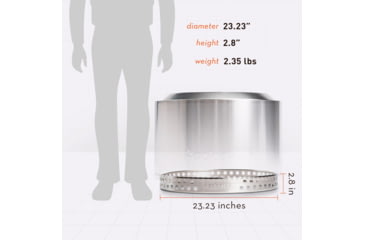 Image of Solo Stove Yukon Stand, Stainless Steel, Large, Yuk-Stand-27