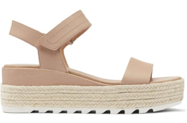 Image of Sorel Cameron Flatform Leather Sandals - Womens, Honest Beige, 10 US, 1943611-246-10