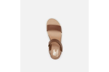 Image of Sorel Cameron Flatform Leather Sandals - Womens, Velvet Tan/Chalk, 9.5 US, 1999471-242-9.5