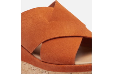 Image of Sorel Cameron Flatform Mule Wedge Sandals Suede - Womens, Desert Sun/Gum 17, 7 US, 1999171-806-7