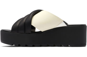 Image of Sorel Cameron Flatform Puff Mule Sandals - Womens, Black/Sea Salt, 7 US, 2030451-010-7