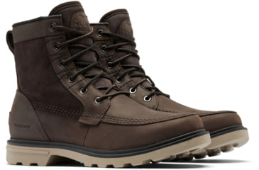 Image of Sorel Carson Storm Waterproof Boot - Mens, Blackened Brown, Khaki II, 9.5, 2028241-205-9.5