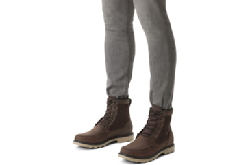 Image of Sorel Carson Storm Waterproof Boot - Mens, Blackened Brown, Khaki II, 9.5, 2028241-205-9.5