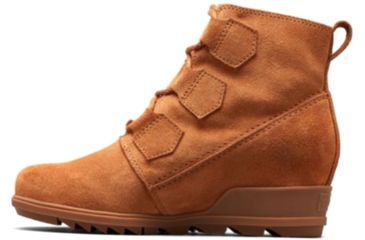 Image of Sorel Evie Lace-Up Boots - Womens, Suede Camel Brown, 10.5, 1870421224-10.5