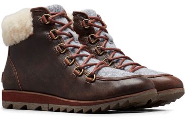 Image of Sorel Harlow Lace Cozy - Womens, Felt Burro, 6, 1876401282-6