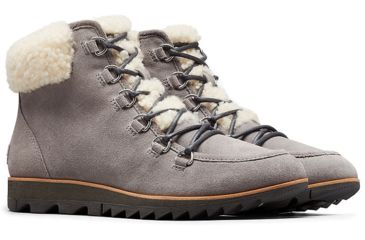 Image of Sorel Harlow Lace Cozy - Womens, Light Grey, 11, 1876411060-11