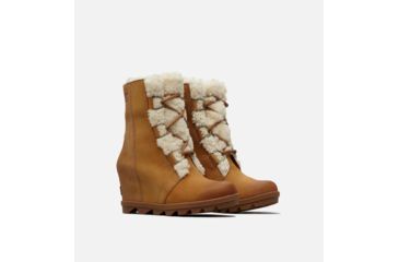 Image of Sorel Joan Of Arctic Wedge II Shearling Boots - Women's, Camel Brown, 9.5, 1808581224-9.5