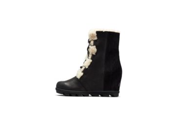 Image of Sorel Joan Of Arctic Wedge II Shearling Boots - Womens, Black, 9, 1877081010-9