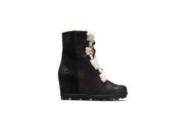 Image of Sorel Joan Of Arctic Wedge II Shearling Boots - Womens, Black, 9, 1877081010-9