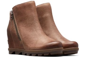 Image of Sorel Joan Of Arctic Wedge II Zip Boots - Womens, Ash Brown, 6, 1876991240-6