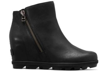 Image of Sorel Joan Of Arctic Wedge II Zip Casual Shoes - Women's, Black, 10.5 US, 1870231010-10.5