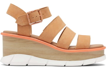 Image of Sorel Joanie III Ankle Strap Wedge Sandals - Womens, Faded Spark/White, 8 US, 1999401-877-8