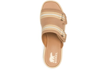 Image of Sorel Joanie III Slide Sandals - Womens, Honest Beige/Chalk, 7.5 US, 2030431-246-7.5