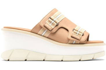 Image of Sorel Joanie III Slide Sandals - Womens, Honest Beige/Chalk, 7.5 US, 2030431-246-7.5
