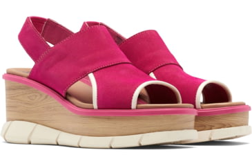 Image of Sorel Joanie III Slingback Sandals - Womens, Fuchsia Fizz/Chalk, 8.5 US, 1988471-650-8.5