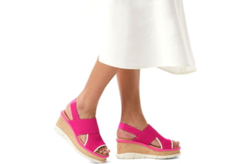 Image of Sorel Joanie III Slingback Sandals - Womens, Fuchsia Fizz/Chalk, 8.5 US, 1988471-650-8.5