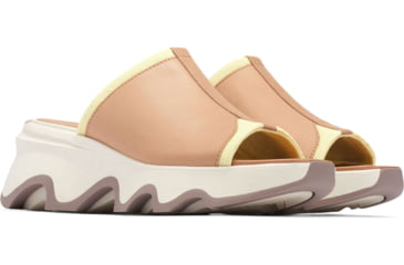 Image of Sorel Kinetic Impact Slide High Sandals - Womens, Honest Beige/Chalk, 7.5 US, 2030471-246-7.5