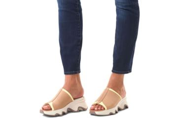 Image of Sorel Kinetic Impact Slide High Sandals - Womens, Honest Beige/Chalk, 7.5 US, 2030471-246-7.5