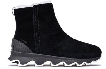 Image of Sorel Kinetic Short Boots - Women's, Black, Sea Salt, 5, 1808191010-5