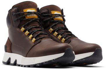 Image of Sorel Mac Hill Mid LTR Waterproof Boot - Mens, Tobacco, Black, 8.5, 1915541-256-8.5