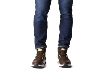 Image of Sorel Mac Hill Mid LTR Waterproof Boot - Mens, Tobacco, Black, 8.5, 1915541-256-8.5