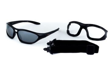 Image of Sos Gripz Riders / Rambler Sunglasses, Frame - Matte Black Tr-90 W/ Temples And Strap / Lens - Pc Z87.1, Smoke /fm