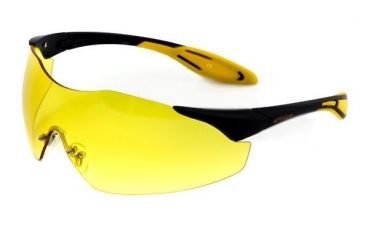 Image of Sos Shields / Decathlon Sunglasses, Frame - Matte Black, Lens - Pc Yellow 1.8mm