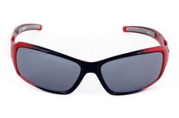Image of Sos Wraps / Blaze Sunglasses, Frame - Metallic Red/black / Lens - Pc Smoke-fm