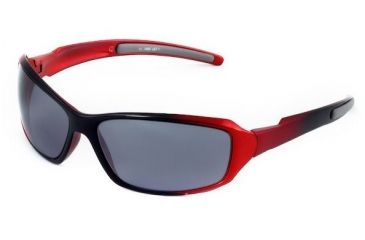 Image of Sos Wraps / Blaze Sunglasses, Frame - Metallic Red/black / Lens - Pc Smoke-fm