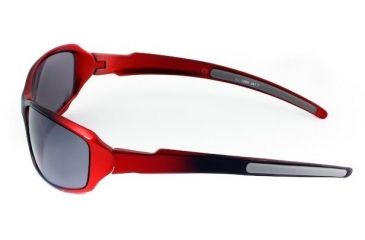Image of Sos Wraps / Blaze Sunglasses, Frame - Metallic Red/black / Lens - Pc Smoke-fm