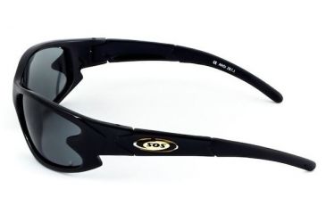 Image of Sos Wraps / Slasher Polar Sunglasses, Metallic Black Frame, Smoke Lens