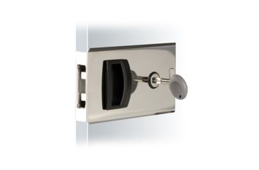 Image of Southco Flush Sliding Door Latch - Square - Aluminum 67416