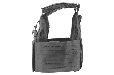 Image of Spartan Armor Systems Achilles Laser Cut Plate Carrier, Small/Extra Large, Black, Adjustable, SAS-AC-LC-BK
