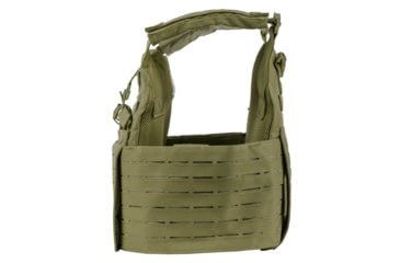 Image of Spartan Armor Systems Achilles Laser Cut Plate Carrier, Small/Extra Large, OD Green, Adjustable, SAS-AC-LC-OD