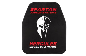 Image of Spartan Armor Systems Hercules Level IV Ceramic Body Armor Set of Two, Black, 10x12, SAS-IV-BT-MC