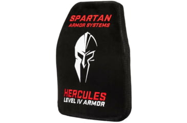 Image of Spartan Armor Systems Hercules Level IV Ceramic Body Armor Set of Two, Black, 10x12, SAS-IV-BT-MC