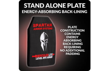 Image of Spartan Armor Systems Hercules LITE RF2/III+ Aluminum Oxide Ceramic Body Armor Plates